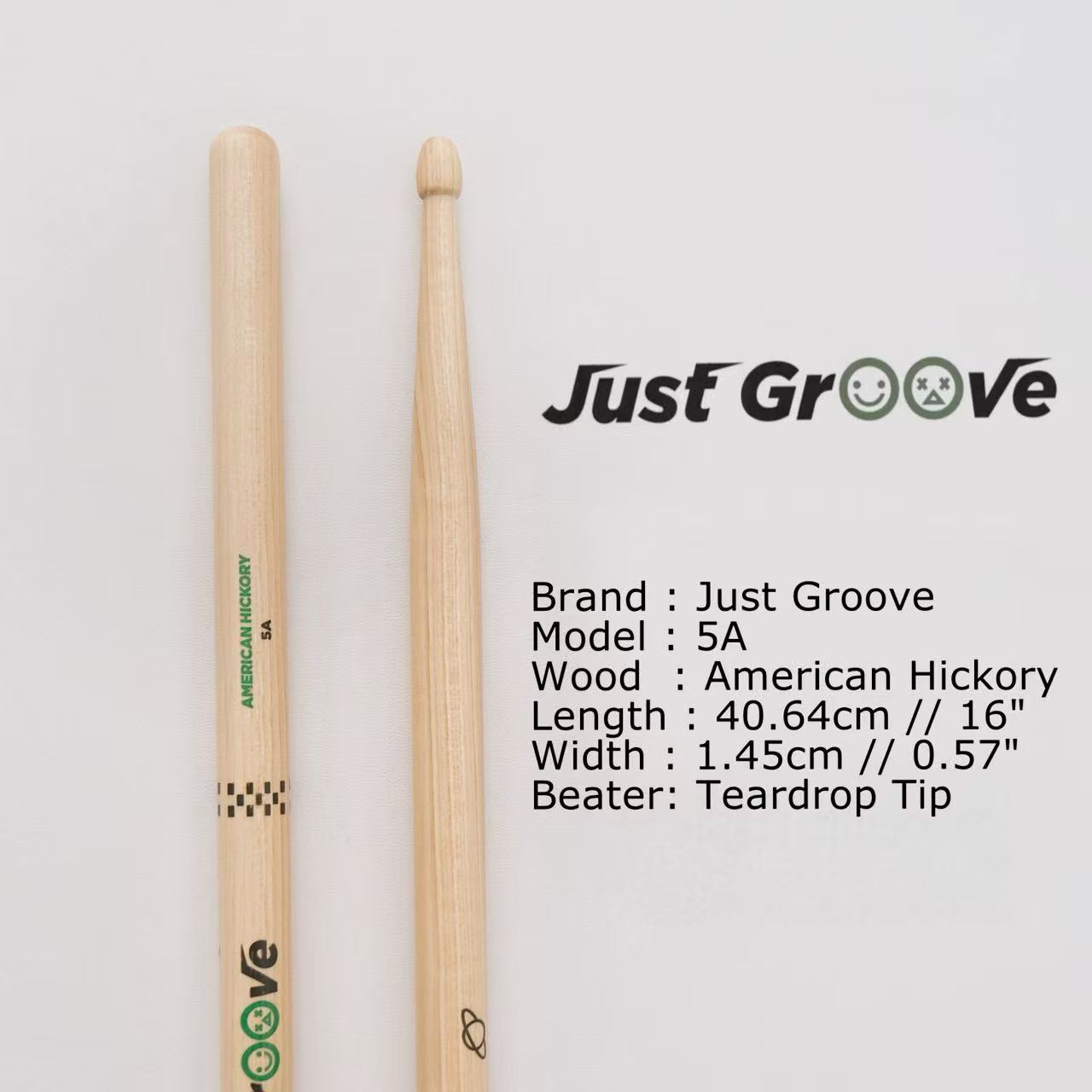 JustGroove 5A Drumsticks