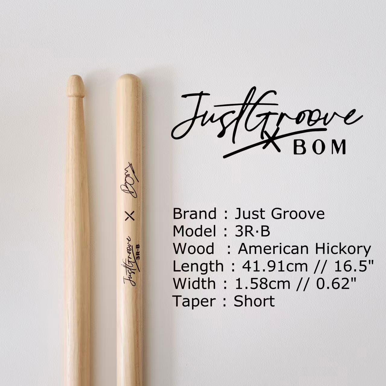 [Artist Series] Bom 3R.B signature drumsticks