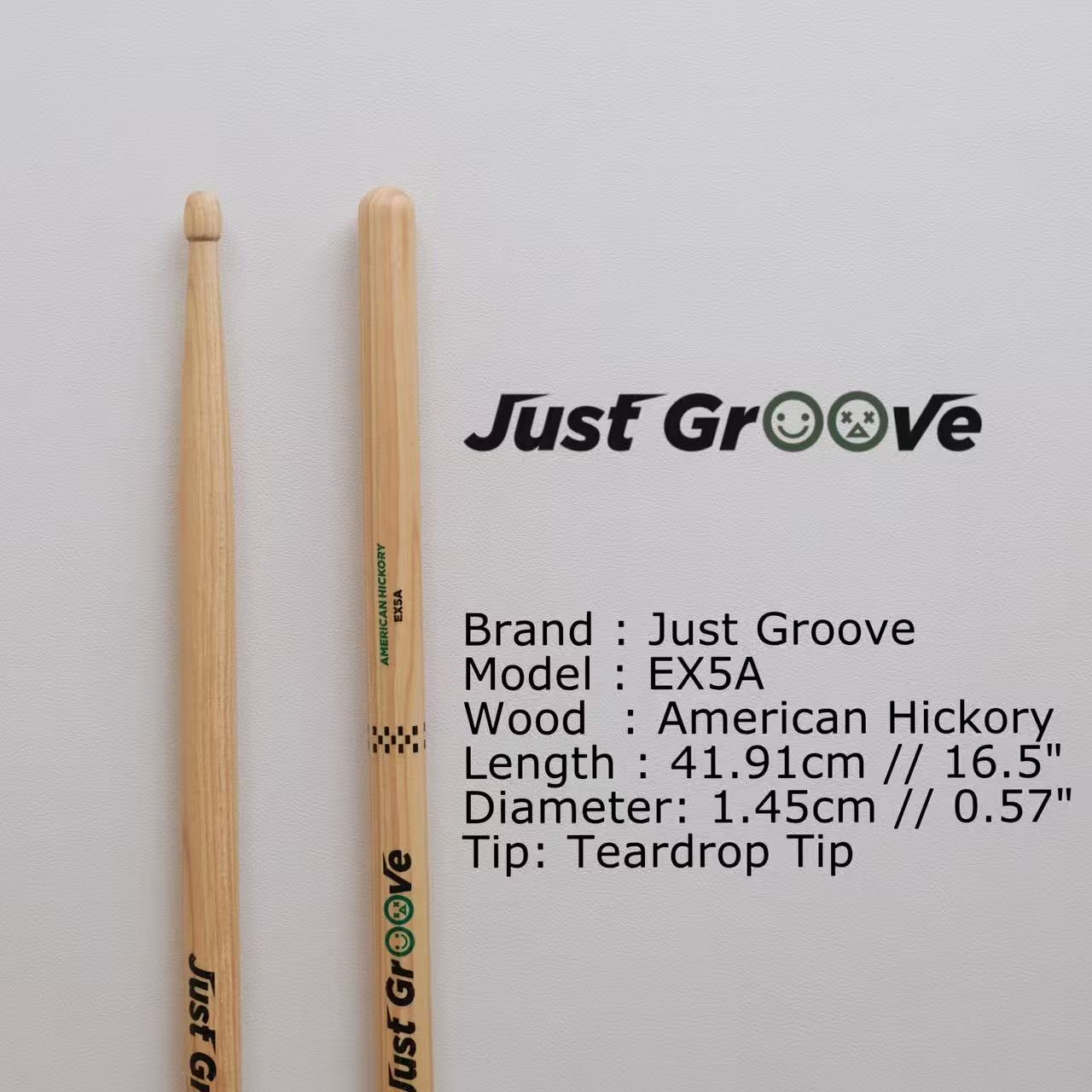 JustGroove EX5A Drumsticks